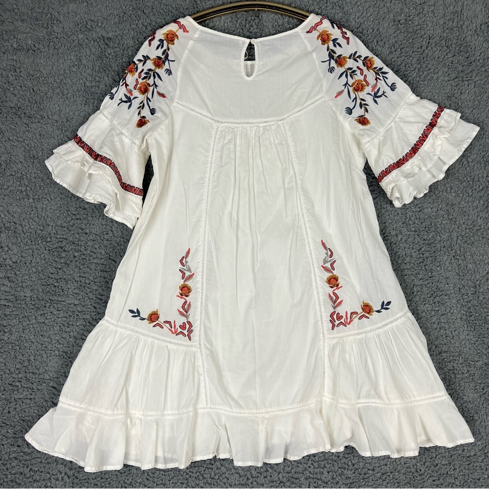 🛑 SOLD 🛑 Free People Womens Large Pavlo Embroidered Shift Dress Bohemian - Picture 11 of 16
